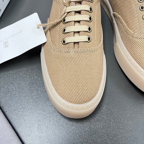 BRUNELLO CUCINELLI 브루넬로 쿠치넬리 남성 트윌 레이스업 스니커즈 / 브라운 [매장가125만원대]