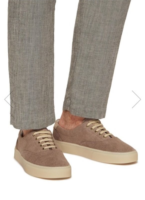 BRUNELLO CUCINELLI 브루넬로 쿠치넬리 남성 트윌 레이스업 스니커즈 / 브라운 [매장가125만원대]