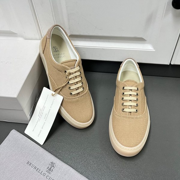 BRUNELLO CUCINELLI 브루넬로 쿠치넬리 남성 트윌 레이스업 스니커즈 / 브라운 [매장가125만원대]