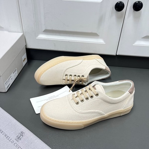 BRUNELLO CUCINELLI 브루넬로 쿠치넬리 남성 트윌 레이스업 스니커즈 / 베이지 [매장가125만원대]