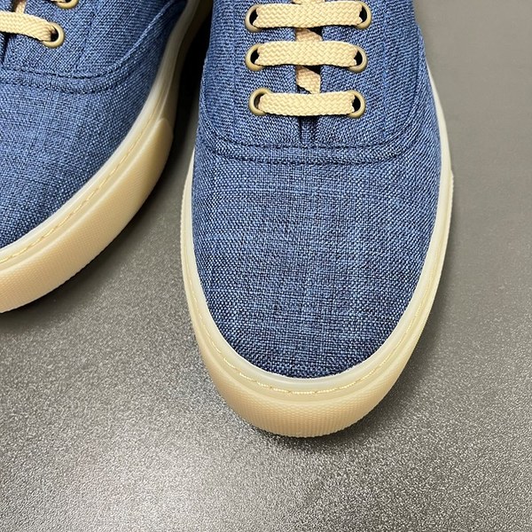 BRUNELLO CUCINELLI 브루넬로 쿠치넬리 남성 트윌 레이스업 스니커즈 / 멜란지 인디고 [매장가125만원대]