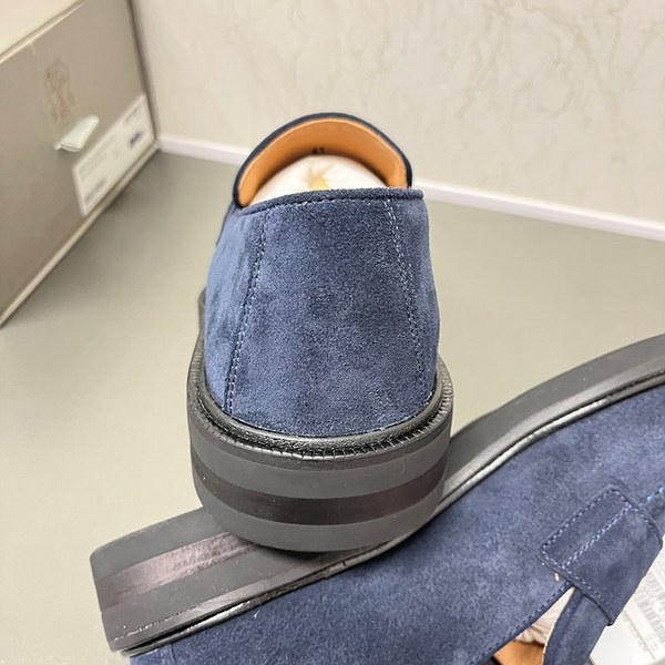 BRUNELLO CUCINELLI 브루넬로 쿠치넬리 남성 스웨이드 페니 로퍼 / 블루 [매장가175만원대]