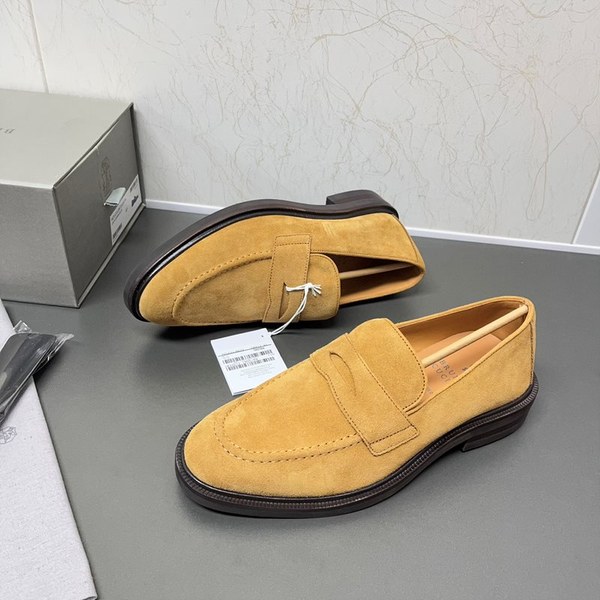 BRUNELLO CUCINELLI 브루넬로 쿠치넬리 남성 스웨이드 페니 로퍼 / 브라운 [매장가175만원대]