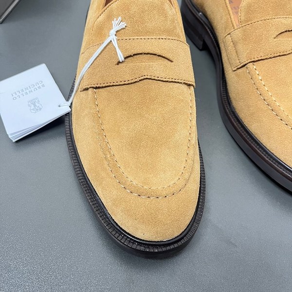 BRUNELLO CUCINELLI 브루넬로 쿠치넬리 남성 스웨이드 페니 로퍼 / 브라운 [매장가175만원대]