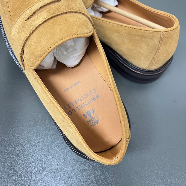 BRUNELLO CUCINELLI 브루넬로 쿠치넬리 남성 스웨이드 페니 로퍼 / 브라운 [매장가175만원대]