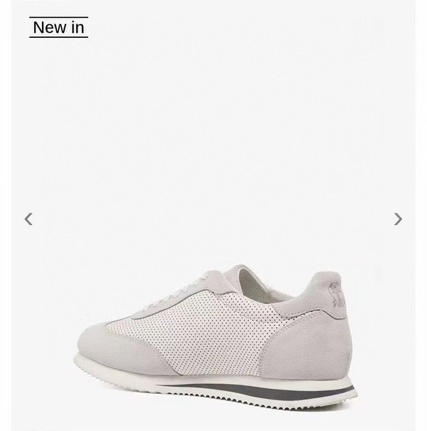 BRUNELLO CUCINELLI 브루넬로 쿠치넬리 남성 바이컬러 레더 스니커즈 / 화이트 [매장가166만원대]