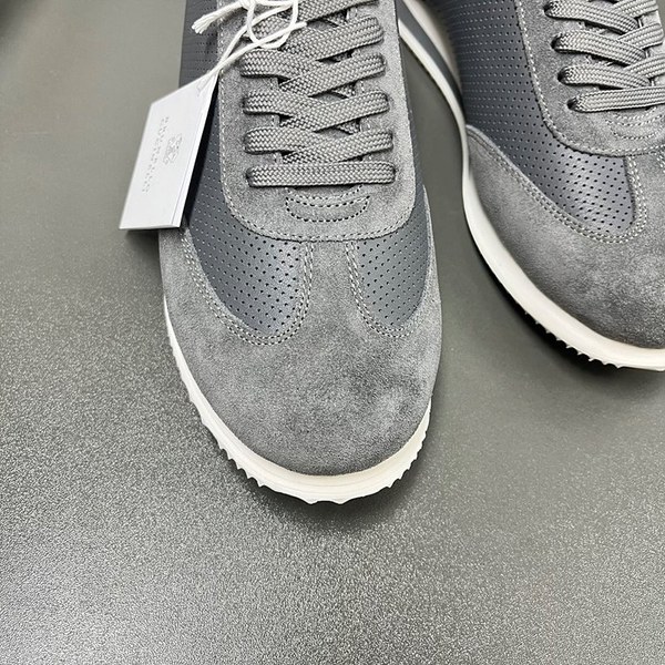 BRUNELLO CUCINELLI 브루넬로 쿠치넬리 남성 바이컬러 레더 스니커즈 / 그레이 [매장가166만원대]