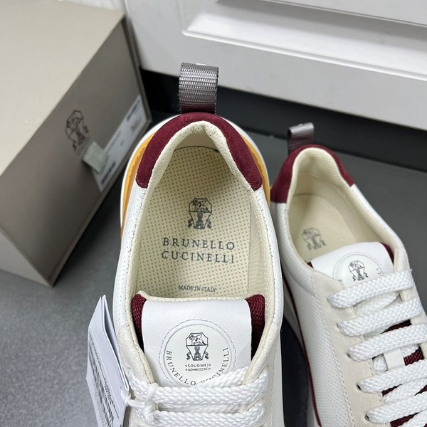 BRUNELLO CUCINELLI 브루넬로 쿠치넬리 남성 로고 디테일 레이스업 스니커즈 / 화이트 [매장가166만원대]