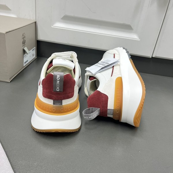 BRUNELLO CUCINELLI 브루넬로 쿠치넬리 남성 로고 디테일 레이스업 스니커즈 / 화이트 [매장가166만원대]