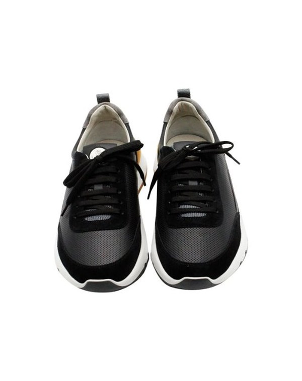 BRUNELLO CUCINELLI 브루넬로 쿠치넬리 남성 로고 디테일 레이스업 스니커즈 / 블랙 [매장가166만원대]