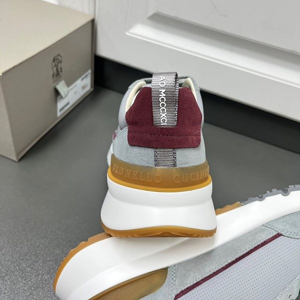 BRUNELLO CUCINELLI 브루넬로 쿠치넬리 남성 로고 디테일 레이스업 스니커즈 / 그레이 [매장가166만원대]