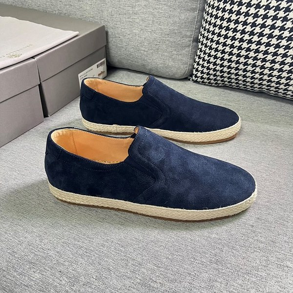 BRUNELLO CUCINELLI 브루넬로 쿠치넬리 남성 라운드 토 스웨이드 로퍼 / 블루 [매장가135만원대]