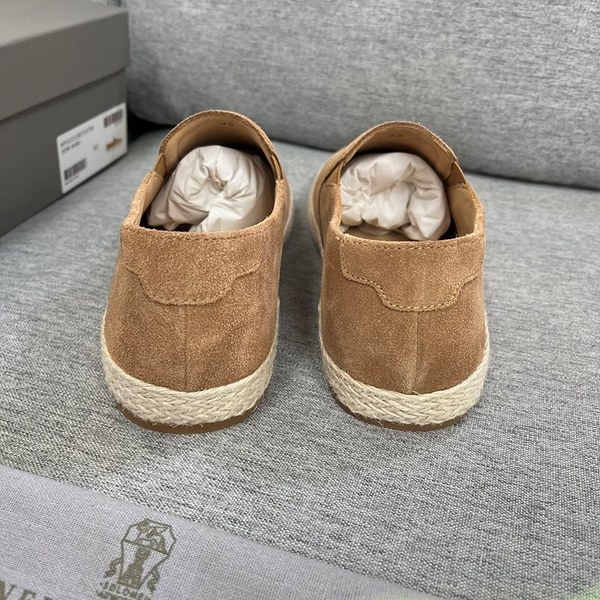 BRUNELLO CUCINELLI 브루넬로 쿠치넬리 남성 라운드 토 스웨이드 로퍼 / 브라운 [매장가135만원대]