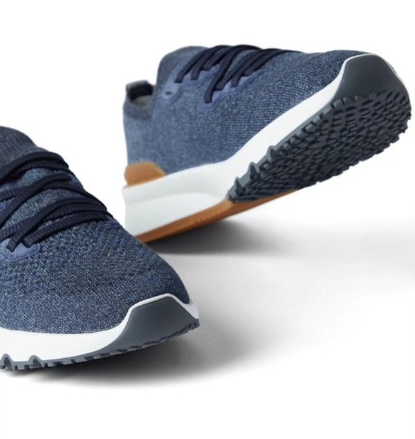 BRUNELLO CUCINELLI 브루넬로 쿠치넬리 남성 니트 로우탑 스니커즈 / 블루 [매장가165만원대]