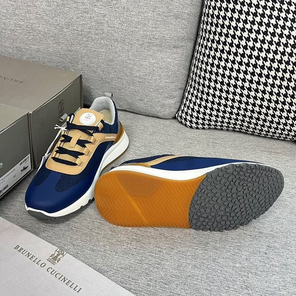 BRUNELLO CUCINELLI 브루넬로 쿠치넬리 남성 로우탑 스니커즈 / 블루 [매장가165만원대]