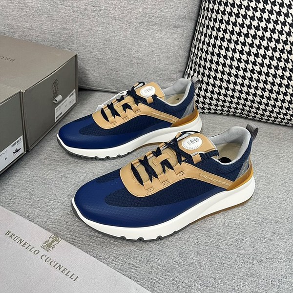 BRUNELLO CUCINELLI 브루넬로 쿠치넬리 남성 로우탑 스니커즈 / 블루 [매장가165만원대]