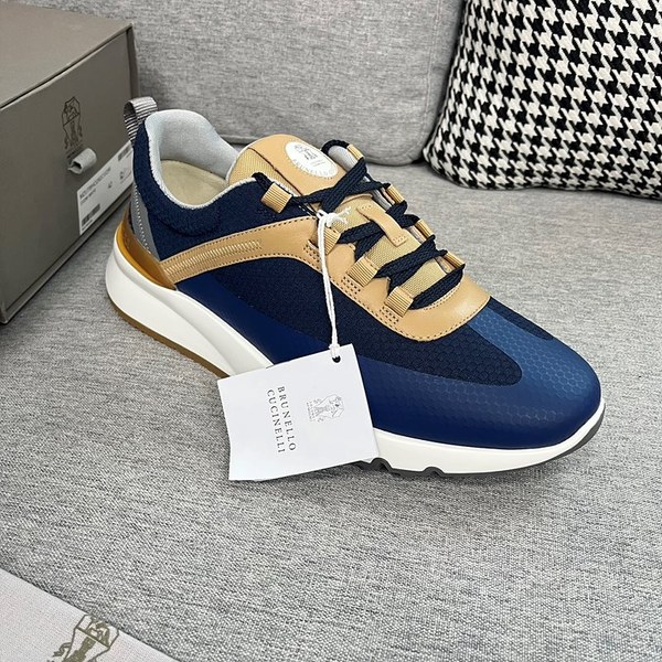 BRUNELLO CUCINELLI 브루넬로 쿠치넬리 남성 로우탑 스니커즈 / 블루 [매장가165만원대]