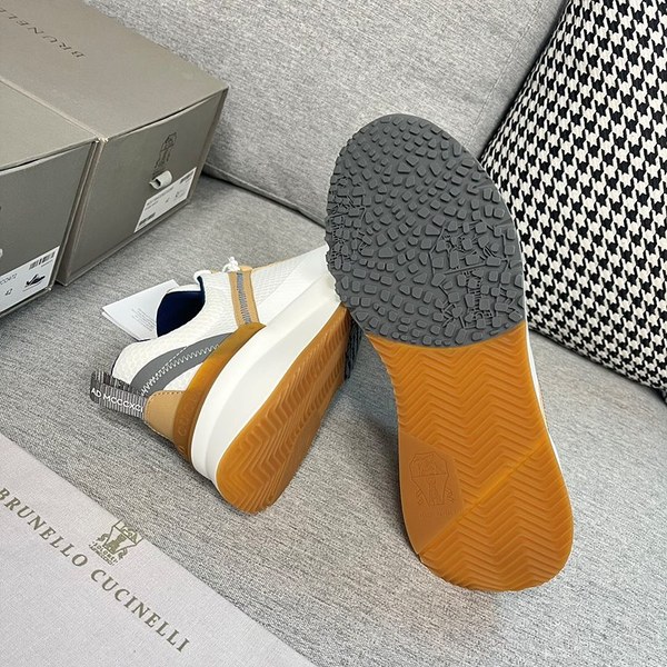 BRUNELLO CUCINELLI 브루넬로 쿠치넬리 남성 로우탑 스니커즈 / 화이트비스킷 [매장가165만원대]