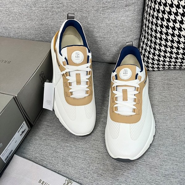 BRUNELLO CUCINELLI 브루넬로 쿠치넬리 남성 로우탑 스니커즈 / 화이트비스킷 [매장가165만원대]