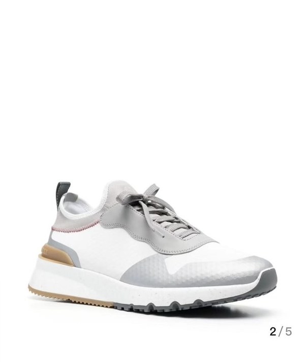 BRUNELLO CUCINELLI 브루넬로 쿠치넬리 남성 로우탑 스니커즈 / 화이트 [매장가165만원대]
