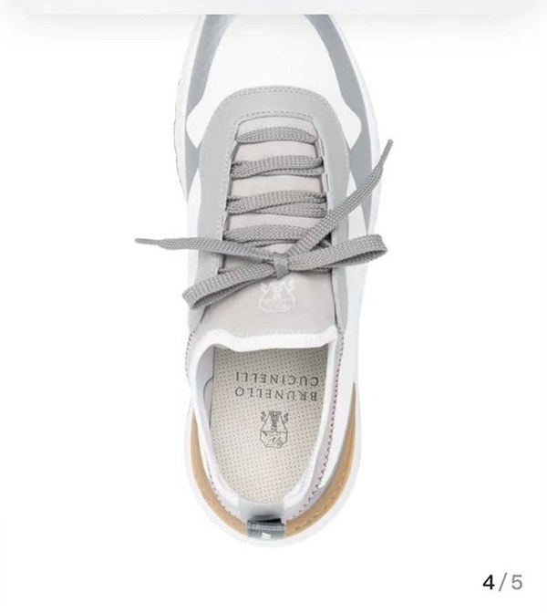 BRUNELLO CUCINELLI 브루넬로 쿠치넬리 남성 로우탑 스니커즈 / 화이트 [매장가165만원대]