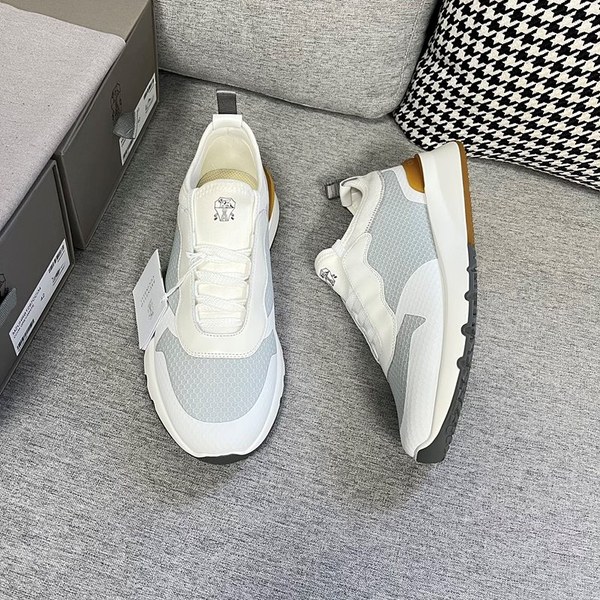 BRUNELLO CUCINELLI 브루넬로 쿠치넬리 남성 로우탑 스니커즈 / 그레이 [매장가165만원대]