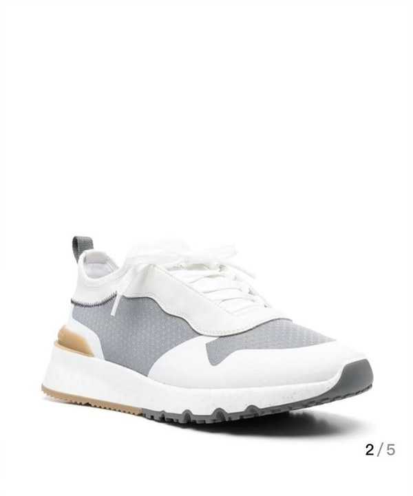 BRUNELLO CUCINELLI 브루넬로 쿠치넬리 남성 로우탑 스니커즈 / 그레이 [매장가165만원대]