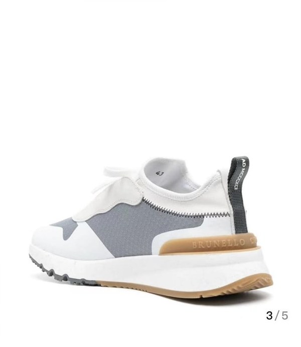 BRUNELLO CUCINELLI 브루넬로 쿠치넬리 남성 로우탑 스니커즈 / 그레이 [매장가165만원대]