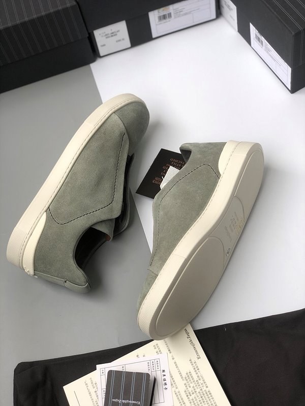 ZEGNA 제냐 트리플 스티치 로우탑 스니커즈 / 민트 [매장가119만원대]