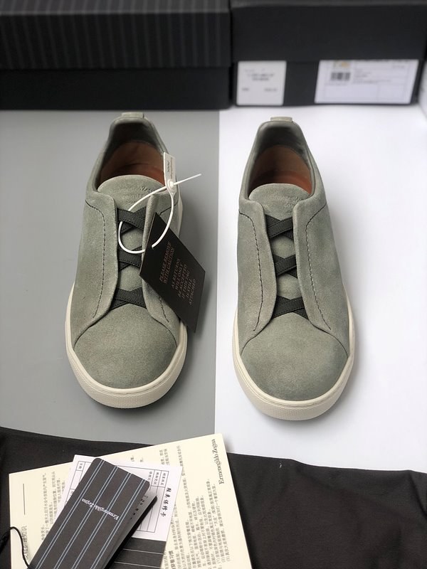 ZEGNA 제냐 트리플 스티치 로우탑 스니커즈 / 민트 [매장가119만원대]