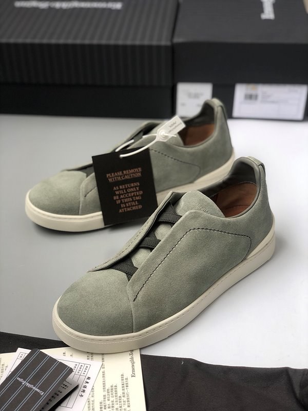 ZEGNA 제냐 트리플 스티치 로우탑 스니커즈 / 민트 [매장가119만원대]