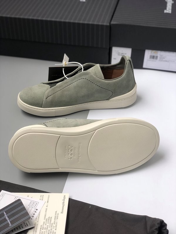 ZEGNA 제냐 트리플 스티치 로우탑 스니커즈 / 민트 [매장가119만원대]