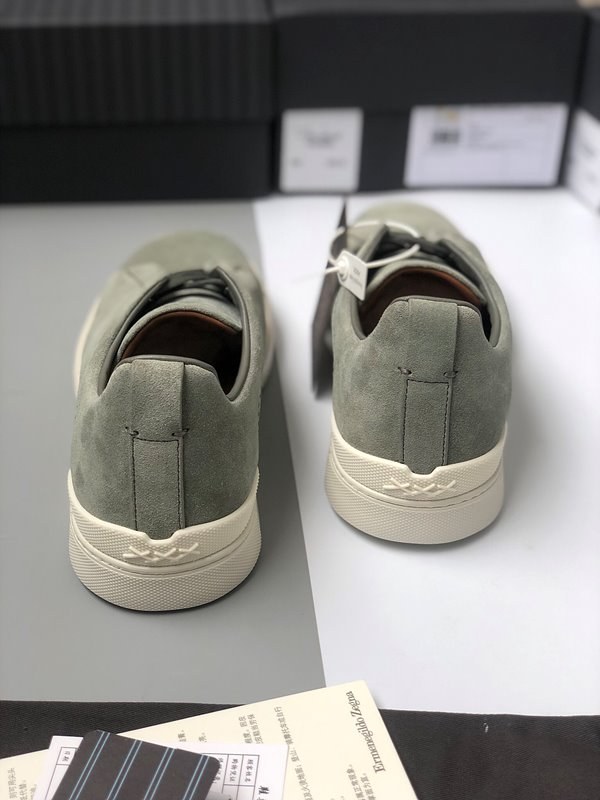 ZEGNA 제냐 트리플 스티치 로우탑 스니커즈 / 민트 [매장가119만원대]