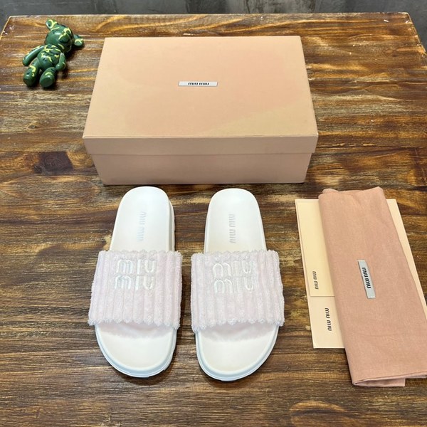 미우미우 테리 슬리퍼 Miu Miu Terry Cloth Slide [매장가 70만원대]