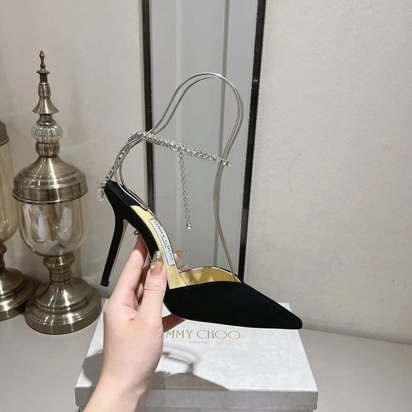 지미츄 다이아몬드 체인 샌들 힐 [매장가 310만원대]