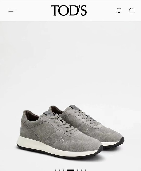 TOD'S 토즈 스웨이드 인 스니커즈 / 그레이 [매장가120만원대]