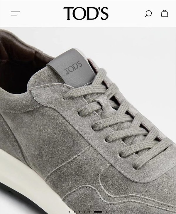 TOD'S 토즈 스웨이드 인 스니커즈 / 그레이 [매장가120만원대]