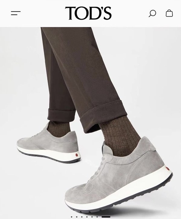 TOD'S 토즈 스웨이드 인 스니커즈 / 그레이 [매장가120만원대]