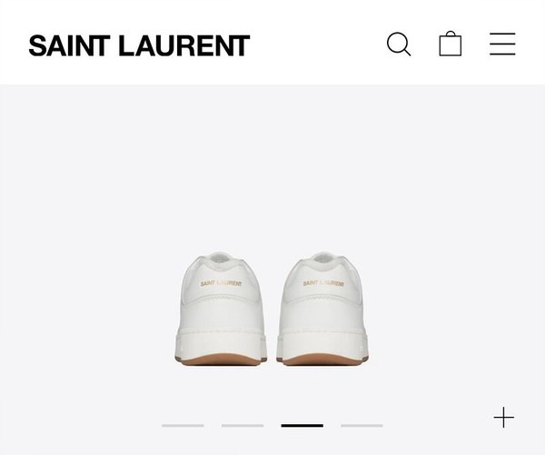 SAINT LAURENT YSL 입생로랑 로우탑 레이스업 스니커즈 / 화이트 [매장가140만원대]