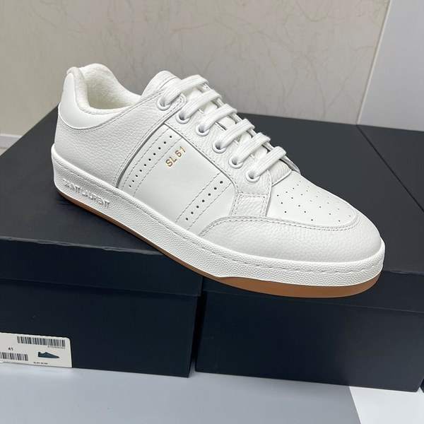 SAINT LAURENT YSL 입생로랑 로우탑 레이스업 스니커즈 / 화이트 [매장가140만원대]