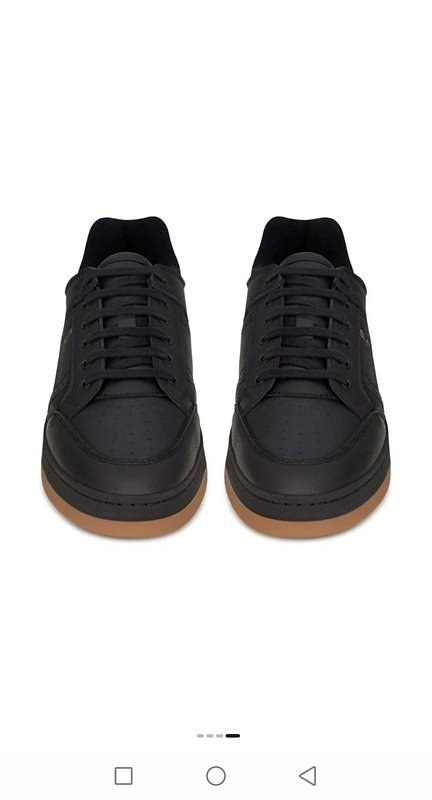 SAINT LAURENT YSL 입생로랑 로우탑 레이스업 스니커즈 / 블랙 [매장가140만원대]