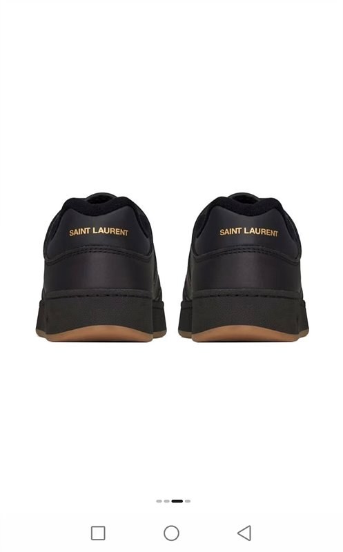 SAINT LAURENT YSL 입생로랑 로우탑 레이스업 스니커즈 / 블랙 [매장가140만원대]