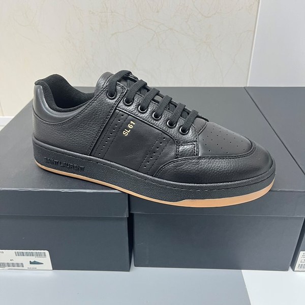 SAINT LAURENT YSL 입생로랑 로우탑 레이스업 스니커즈 / 블랙 [매장가140만원대]