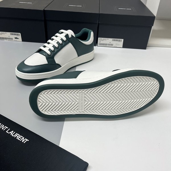 SAINT LAURENT YSL 입생로랑 로우탑 레이스업 스니커즈 / 그린 [매장가140만원대]