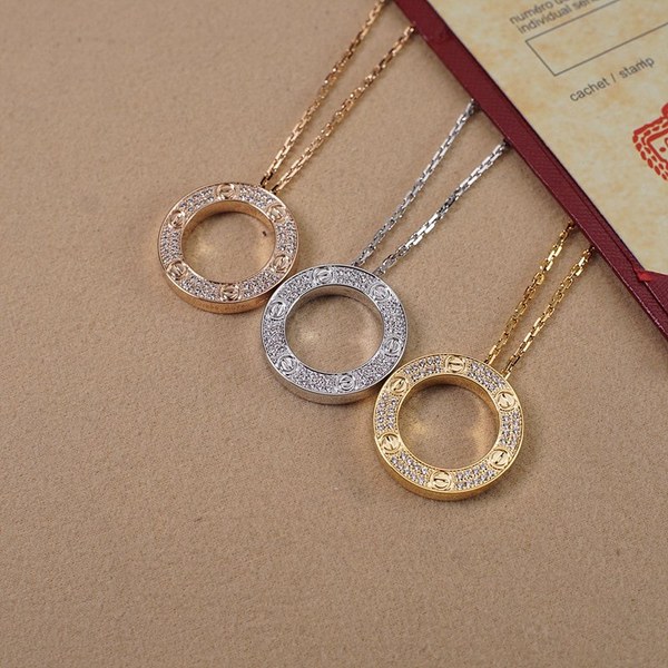 까르띠에 LOVE 팬던트 파베 3color