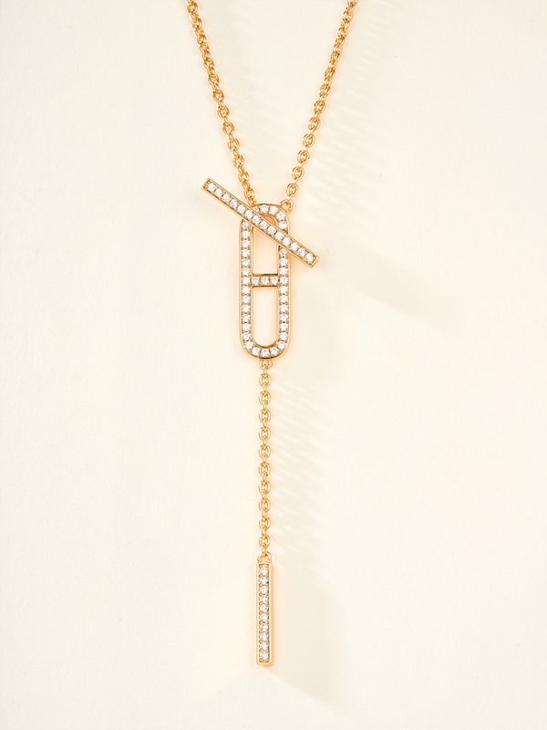 에르메스 에버 샹달  래리어트 네크리스 2color