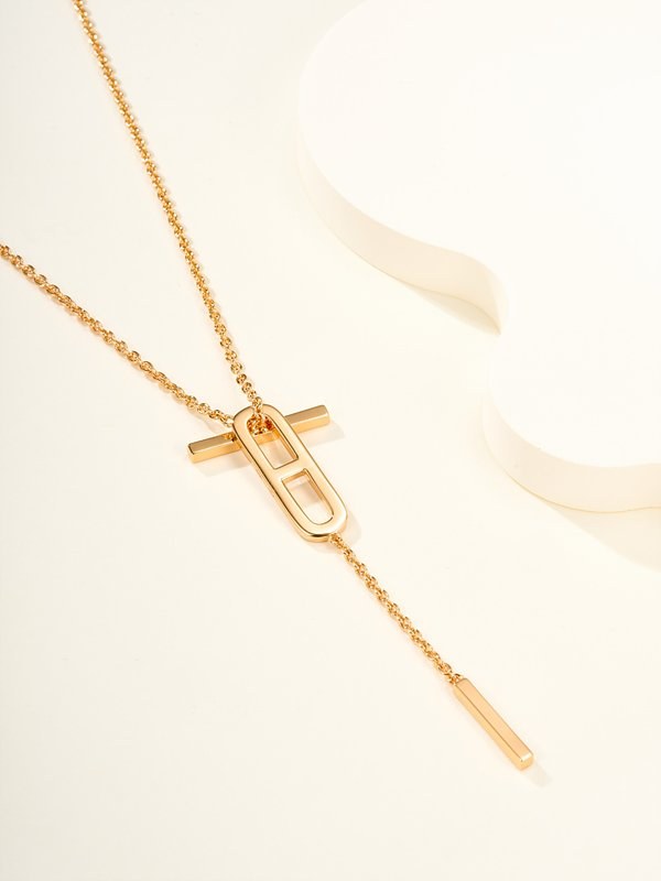 에르메스 에버 샹달  래리어트 네크리스 2color