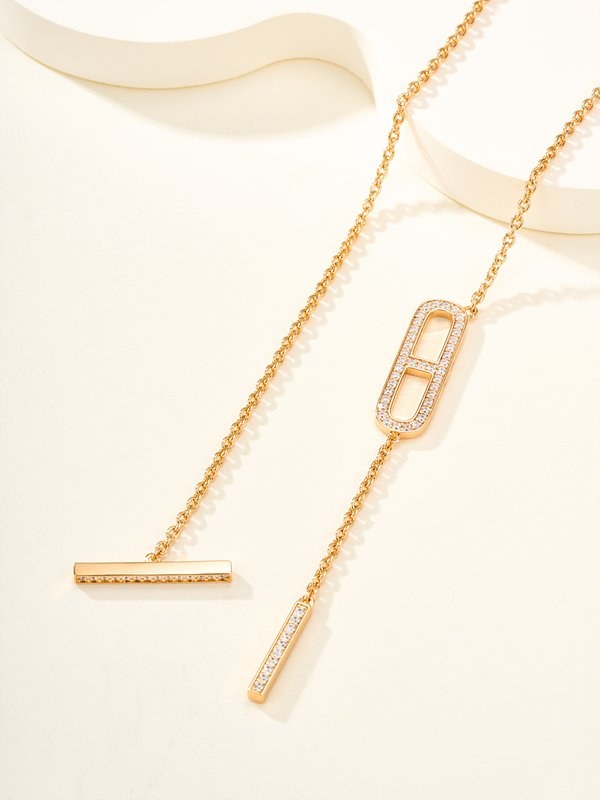 에르메스 에버 샹달  래리어트 네크리스 2color