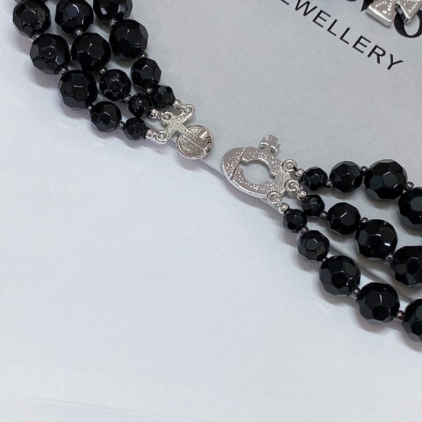 비비안웨스트우드 메살린 쓰리로우 초커 목걸이 [매장가 118만원대]