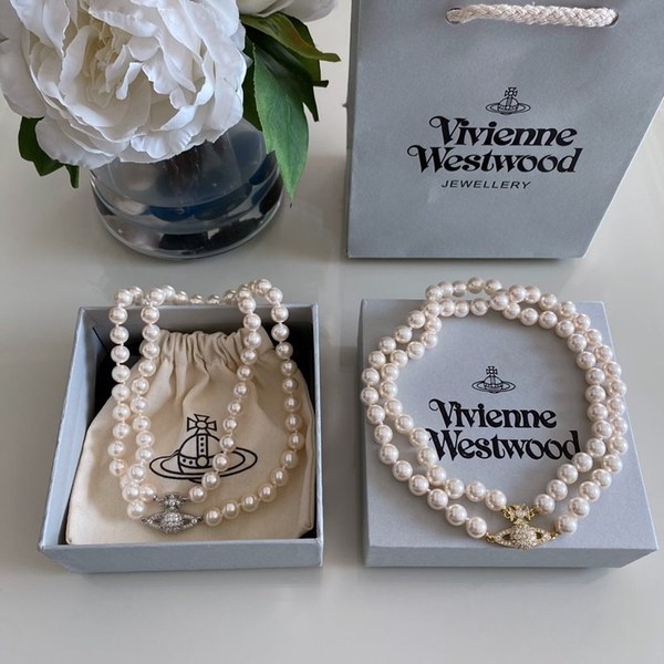 비비안웨스트우드 그라지엘라 펄 초커 목걸이 2color [매장가 78만원대]